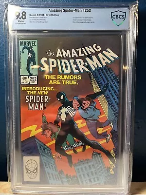 Buy Amazing Spider-Man #252 CBCS 9.8 1st Appearance Black Costume Venom Not CGC • 1,009.59£