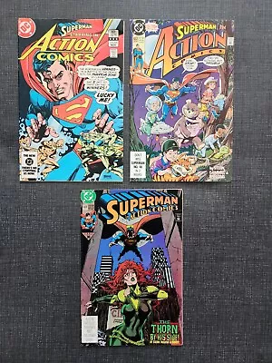 Buy Action Comics Vol. 1 Lot (1983-1991) #549, 657, 669 • 2.33£