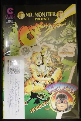 Buy Mr. Monster Presents Crack-a-boom 1-3 Caliber Comic Set Signed Gilbert 1997 Vf • 11.65£