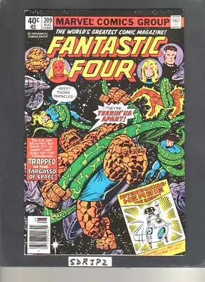 Buy FANTASTIC FOUR #209 (NM-) KEY NEWSSTAND VARIANT 1st HERBIE THE ROBOT 1979 • 54.35£