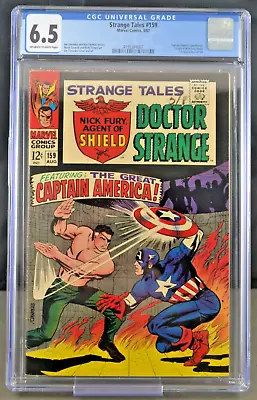 Buy Strange Tales #159 Marvel Comics 8/67 Captain America Appearance CGC 6.5 CL30 • 163.01£