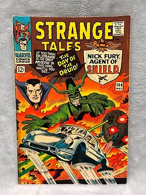 Buy STRANGE TALES #144 Marvel Comics 1966 Nick Fury, Dr. Strange Fine+ • 19.42£