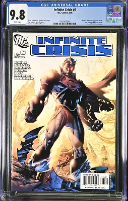 Buy Infinite Crisis #6 CGC 9.8 (2006, JIm Lee, DC) 💥 Death Of Superboy! 💥 • 38.82£
