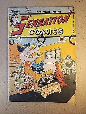 Buy Sensation Comics #48 1945 - Detached Cover • 380.53£