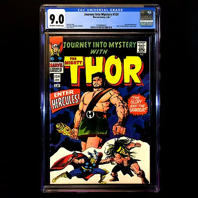 Buy Journey Into Mystery #124 🔥 1st Queen Ula + 2nd Appearance HERCULES 🔥 CGC 9.0 • 582.46£