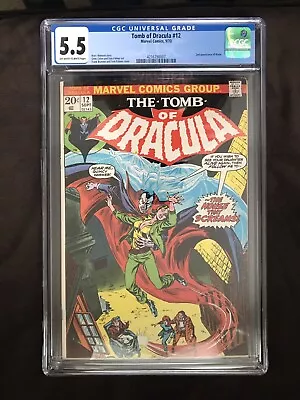 Buy Tomb Of Dracula #12 | 1973 | CGC 5.5 | 2nd App Blade. • 120.37£