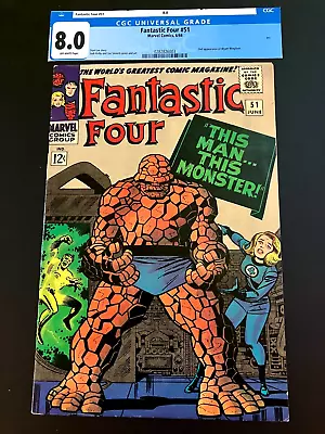 Buy Fantastic Four #51, CGC Grade 8.0 (VF), Case Cracked, First Negative Zone! • 201.92£
