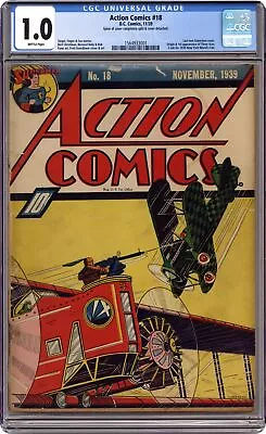 Buy Action Comics #18 CGC 1.0 1939 1564933001 • 955.23£