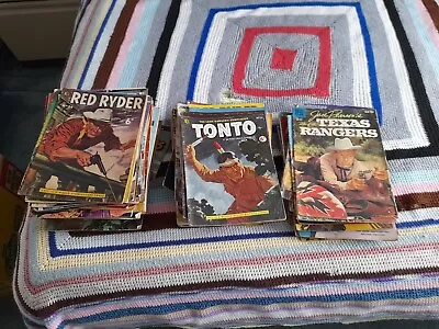 Buy Collection Of 100 Cowboy/Western Comics 1950's As Per Schedule Box 176 • 107£