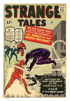 Buy Strange Tales #106 VG 4.0 1963 • 74.55£