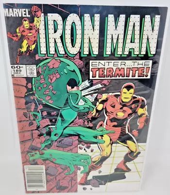 Buy IRON MAN #189 1984 Marvel 8.5 Newsstand Luke McDonnell Cover Art • 7.76£