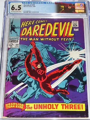 Buy Daredevil #39 CGC 6.5 April 1968 Unholy Three 1st Appearance Of The Exterminator • 57.46£