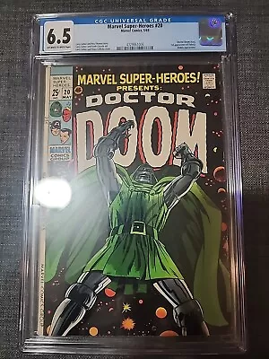 Buy Marvel Super-heroes #20 CGC 6.5 Doctor Doom Solo 1st Valaria  • 267.93£
