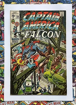 Buy Captain America #138 - Jun 1971 - Spider-man Appearance! - Vg+ (4.5) Cents Copy! • 16.99£