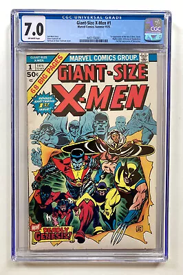 Buy Giant Size X-Men #1 First Appearance New X-Men CGC 7.0 OW Pages Marvel 1975 • 1,863.86£