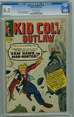 Buy Kid Colt Outlaw #111 - Cgc (6.5) - Stan Lee Story - Jack Kirby Cover -7/1963 • 116.49£