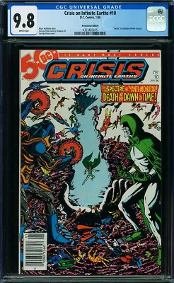 Buy Crisis On Infinite Earths #10 CGC 9.8 RARE NEWSSTAND Starman! 1986 P12 415 Cm • 116.45£