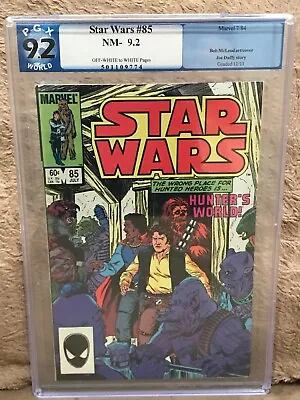 Buy 1984 Star Wars 85 Graded NM - 9.2 CGC CBCS PGX Bob McLeod Art/Cover  Ships FAST! • 81.51£