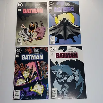Buy DC Comics Lot Batman #404 405 406 407 Year One 1987 Frank Miller Mazzucchelli • 50.47£