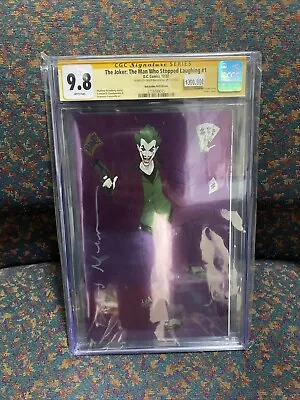 Buy The Joker: The Man Who Stopped Laughing #1 2022 CGC 9.8 SS Nakayama Foil Variant • 232.98£