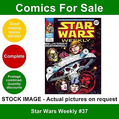 Buy Star Wars Weekly #37 Comic - VG/VG+ 18 October 1978 - Marvel UK • 3.49£