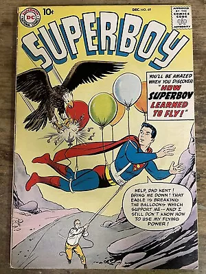 Buy SUPERBOY #69 (1958) KEY! Superboy Learns How To Fly Silver Age DC Comics • 60.57£