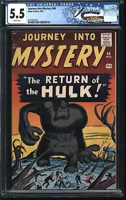 Buy Marvel Comics Journey Into Mystery 66 3/61 FANTAST CGC 5.5 White Pages • 482.66£