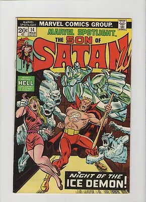 Buy Marvel Spotlight #14 - Son Of Satan & Ice Demon - 1974 (Grade 7.0) WH • 11.63£