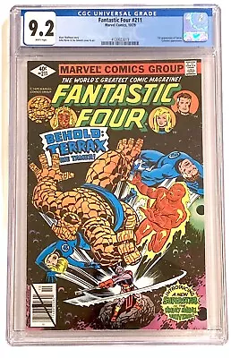 Buy Fantastic Four #211 1979 CGC 9.2 NM- 1st Print 🔑1st Terrax • 56.67£