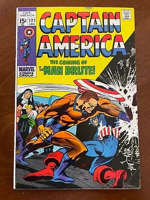 Buy Captain America #121, Marvel (1970) ~VG (4.0) - 1st App Man-Brute & Silas Cragg • 11.61£