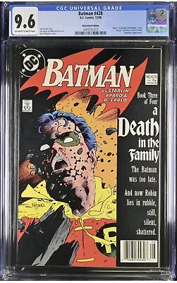 Buy BATMAN #428 CGC 9.6 Death In The Family NEWSSTAND! Death Of Robin! • 124.44£