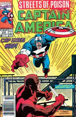 Buy Captain America (1st Series) #375 (Newsstand) FN; Marvel | Streets Of Poison - W • 6.60£