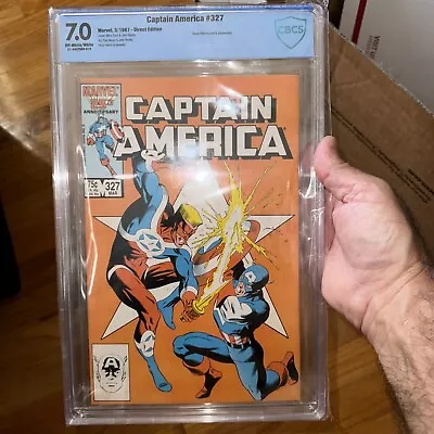 Buy Captain America #327 CBCS Graded 7.0 3/87 1987 Marvel Comics • 34.95£