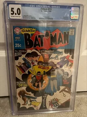 Buy Batman #213 Comic / CGC 5.0 / 1969 RELEASE • 70£