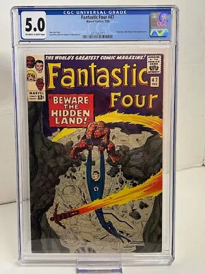 Buy Fantastic Four #47 CGC 5.0, Inhumans & Dragon Man, Stan Lee & Jack Kirby (1966) • 42.71£