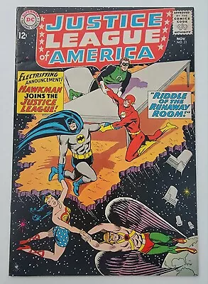Buy Justice League Of America #31 VF- Hawkman Joins JLA 1963 Silver Age ~ High Grade • 76.88£
