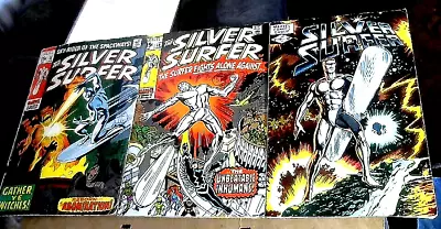 Buy SILVER SURFER #12+18+#1 Oneshot (1970+1982) Marvel Comics (Last Issue) Kirby Art • 69.99£