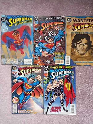 Buy DC COMICS X 5 SUPERMAN. All Number 1's From 1990's. #1. #717. #40. #28. #29. • 9.99£