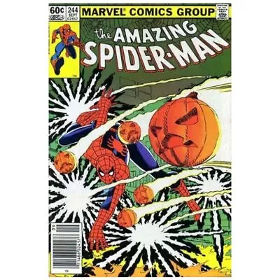 Buy Amazing Spider-Man #244 Newsstand  - 1963 Series Marvel Comics VF+ [t  • 41.48£