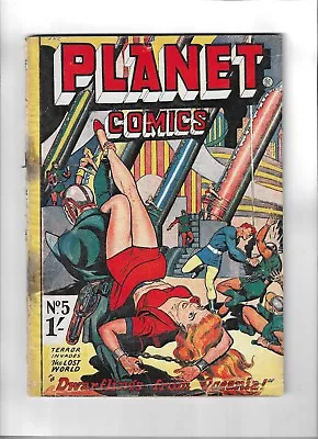 Buy Planet Comics # 5 Fair  [1951] UK Edition Super Scarce • 265£