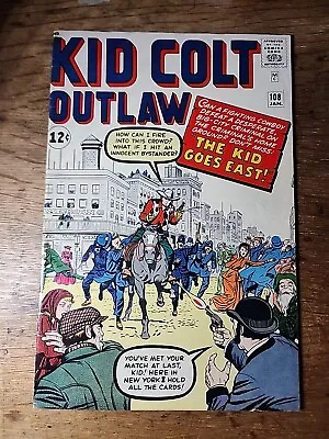 Buy Kid Colt Outlaw Issue 108 Jan. 1963 - Marvel Silver Age Cowboy Comic • 27.22£