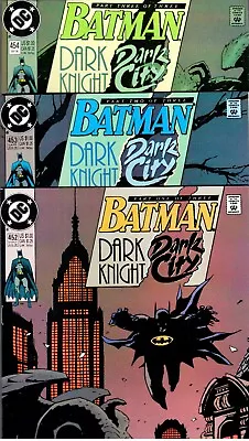 Buy BATMAN #452 #453 #454  RIDDLER Story!   Complete DARK CITY Set!   VF+ (8.5) Avg! • 15.49£