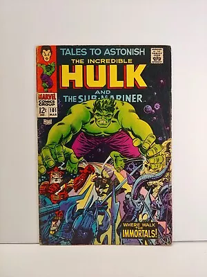 Buy Tales To Astonish Comic Book 101 Submariner Hulk 1967 Destiny 1st App Key • 29.90£