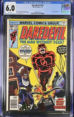 Buy Daredevil #141 Marvel Comics, 1/77 CGC 6.0 • 97.07£