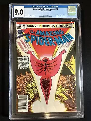 Buy Amazing Spider-Man Annual #16 CGC 9.0 1st New Captain Marvel Monica Rambeau OW/W • 54.35£