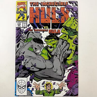 Buy Incredible Hulk #376 Marvel Comics Vintage 1990 Key 1st Appearance Agamemnon • 5.43£
