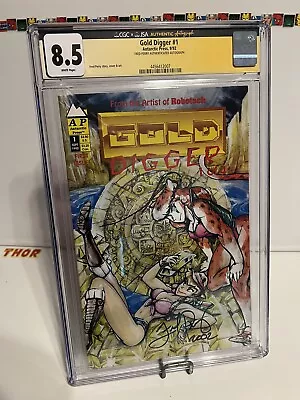 Buy Gold Digger #1 (1992) CGC 8.5 SS/JSA Signed By Fred Perry • 388.30£