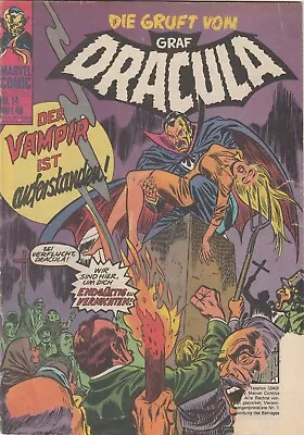 Buy THE TOMB OF (Tomb Of) DRACULA # 14 - MARVEL WILLIAMS 1974 - CONDITION 2-3 • 7.87£