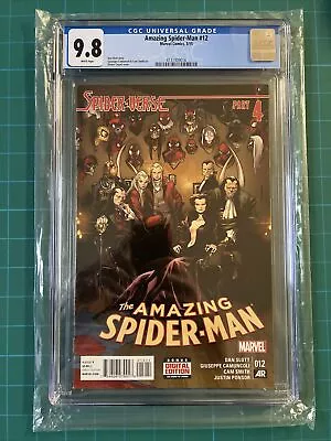 Buy Amazing Spider-Man #12 CGC 9.8 2015 1st App Leopardon  - Spider-Verse • 85.43£