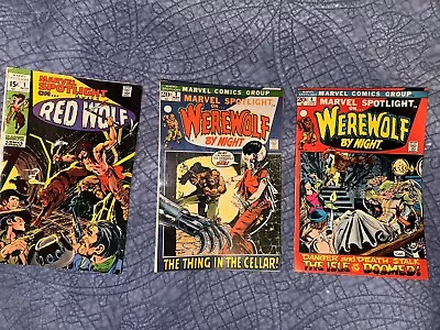 Buy Marvel Spotlight #1,#3,#4 1972 1st App Of Red Wolf  & 3rd App  Werewolf By Night • 178.61£